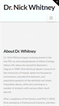 Mobile Screenshot of drnickwhitney.com