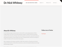 Tablet Screenshot of drnickwhitney.com